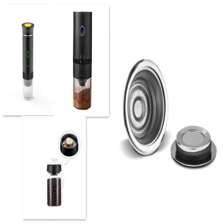 Electric Grinder Coffee Travel Handy 3 In1 Espresso Kitchen DealSniper.net Set1 83.5×245.5×83.5mm