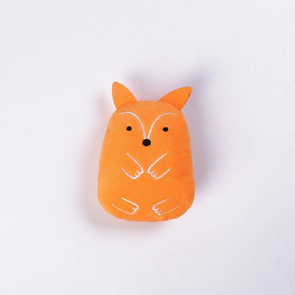 New Cat Toy Mouse Fox Cute Shape Plush Sound Toy Pets DealSniper.net Orange Fox