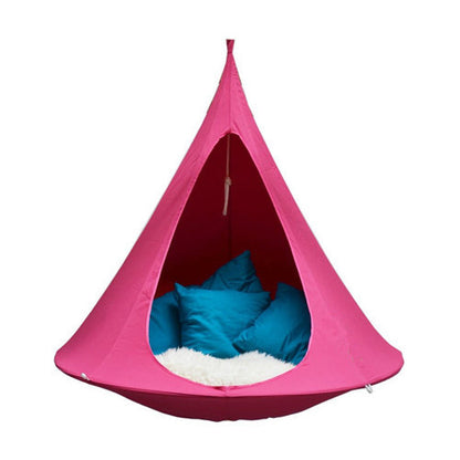 Flying Saucer Lightweight Portable Nylon Hammock Outdoor dealsniper-net Pink 100x110cm