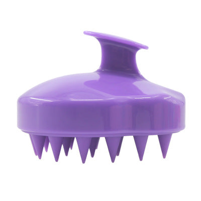 Silicone Brush To Clean The Scalp And Massage The Blood Meridians Beauty DealSniper.net Purple
