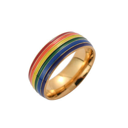 Fashion Rainbow Pride Stainless Steel Friendship Jewelry Jewelry Gym From House Gold Number 11