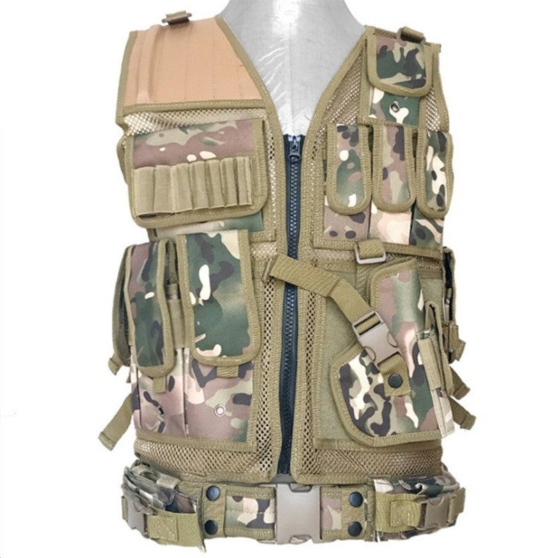 Outdoor Adventure Equipment Camouflage Tactical Vest Amphibious Field Adventure Vest Men dealsniper-net CP One size