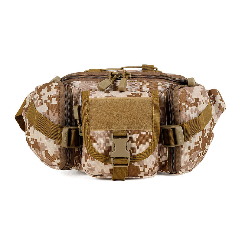 Outdoor military fan tactical belt bag Men dealsniper-net Desert Digital