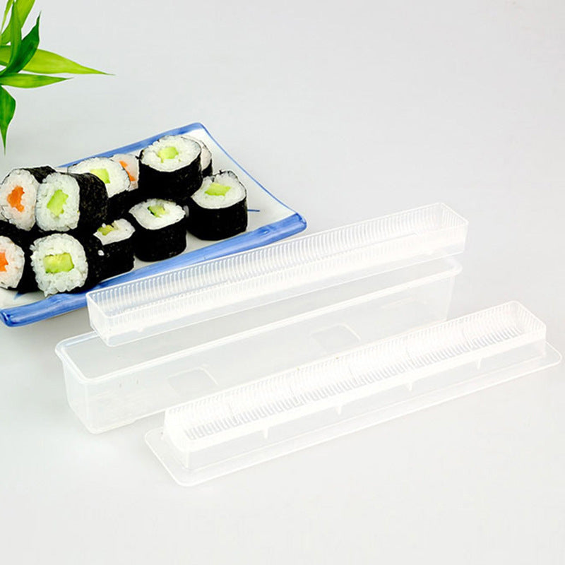 DIY Rice Ball Sushi Maker Mold Kitchen Sushi Making Tool Set Kitchen DealSniper.net Transparent 3pcs