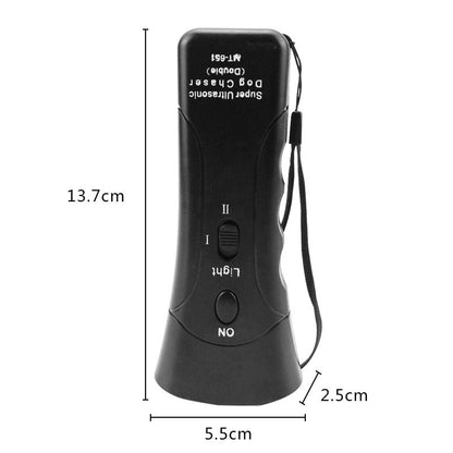 3-in-1 Anti Barking Dog Training Device Ultrasonic Dog Training Repeller LED Flashlight Pets dealsniper-net