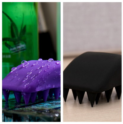 Soft Head Massage Silicone Shampoo Brush Health DealSniper.net 2set Set