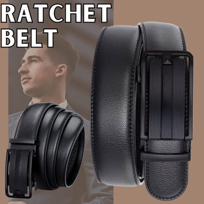 Men's Ratchet Belt Leather Mens Belt With Slide Buckle Ratchet Belts For Men USA Men dealsniper-net