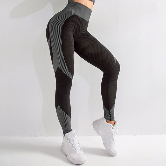 Hollow Seamless Pants Slim Sweat Yoga Sweatpants Women dealsniper-net Black L