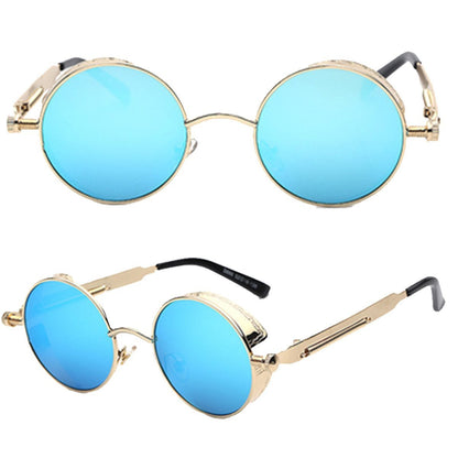 Austin Powers Vintage Round Metal Frame Sunglasses Women dealsniper-net