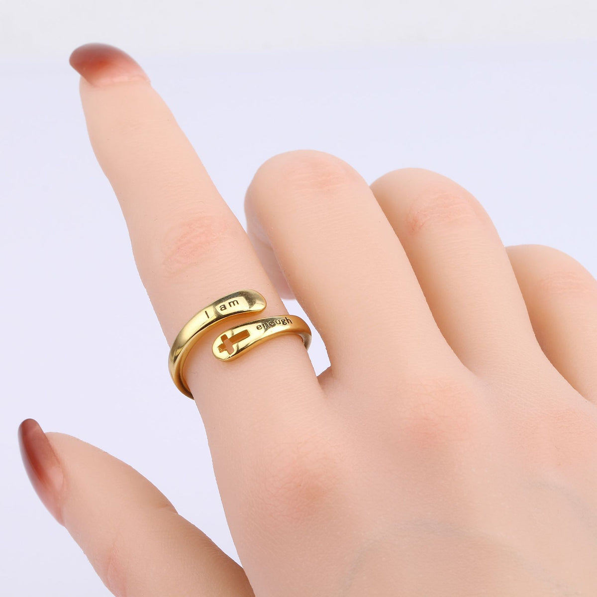 Trendy Hollow Cross Ring Temperament Jewelry Gym From House