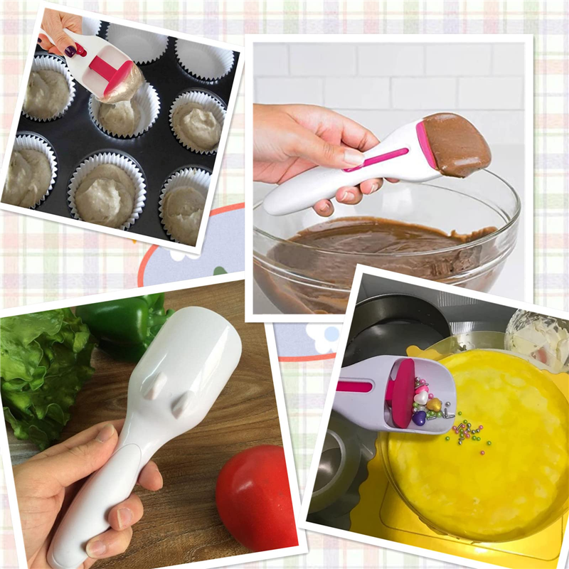 Cake Batter Scoop Can Push Labor-saving Cupcake Spoon Cake Batter Kitchen DealSniper.net