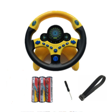 Sound and light  toy simulation steering wheel