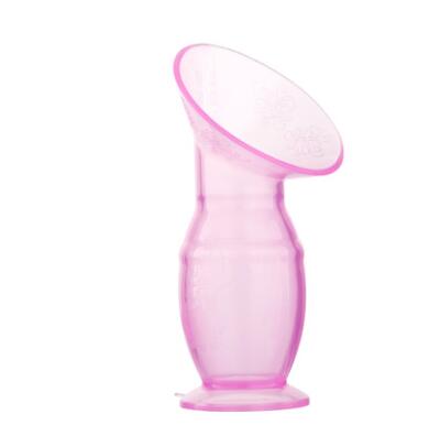 OEM new breast milk collector with suction cup Women Gym From House Pink