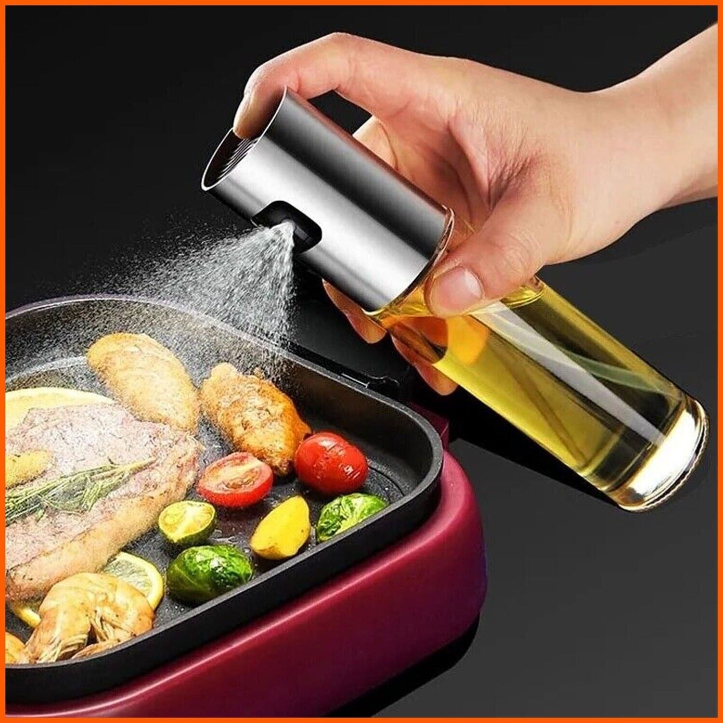 Olive Oil Sprayer Mister, Portable Spray Bottle Oil Sprayer For Cooking & Baking Kitchen DealSniper.net