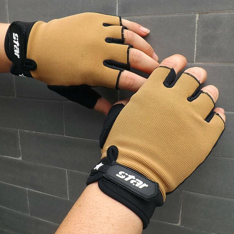 Sports fitness gloves Sports dealsniper-net Khaki L