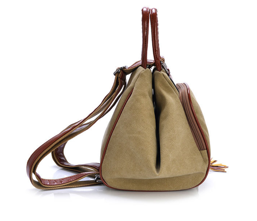 Emery - Vegan Womens Vintage Canvas Backpack Women dealsniper-net