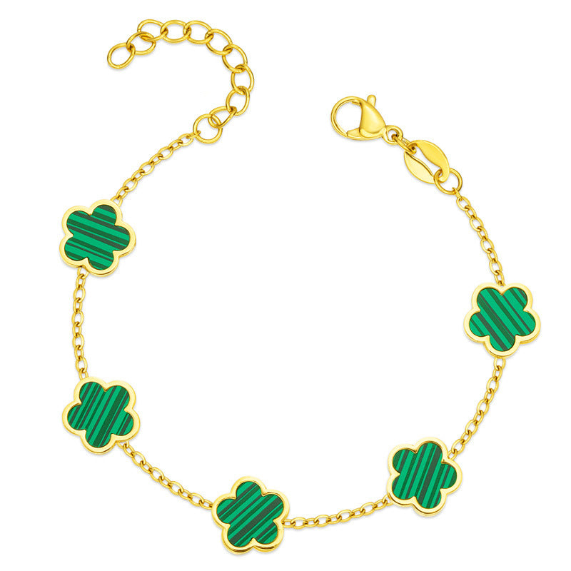 Small Fresh And Lovely Green Drop Gum Flower Jewelry Gym From House Green 1PCS