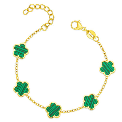 Small Fresh And Lovely Green Drop Gum Flower Jewelry Gym From House Green 1PCS