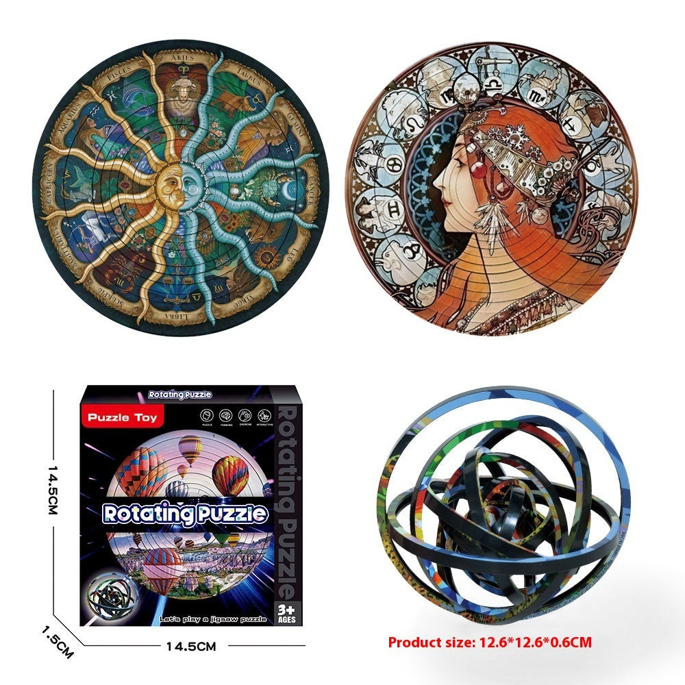 Rotating Puzzle Decompression 3D Educational Toys Kids DealSniper.net Twelve Palace