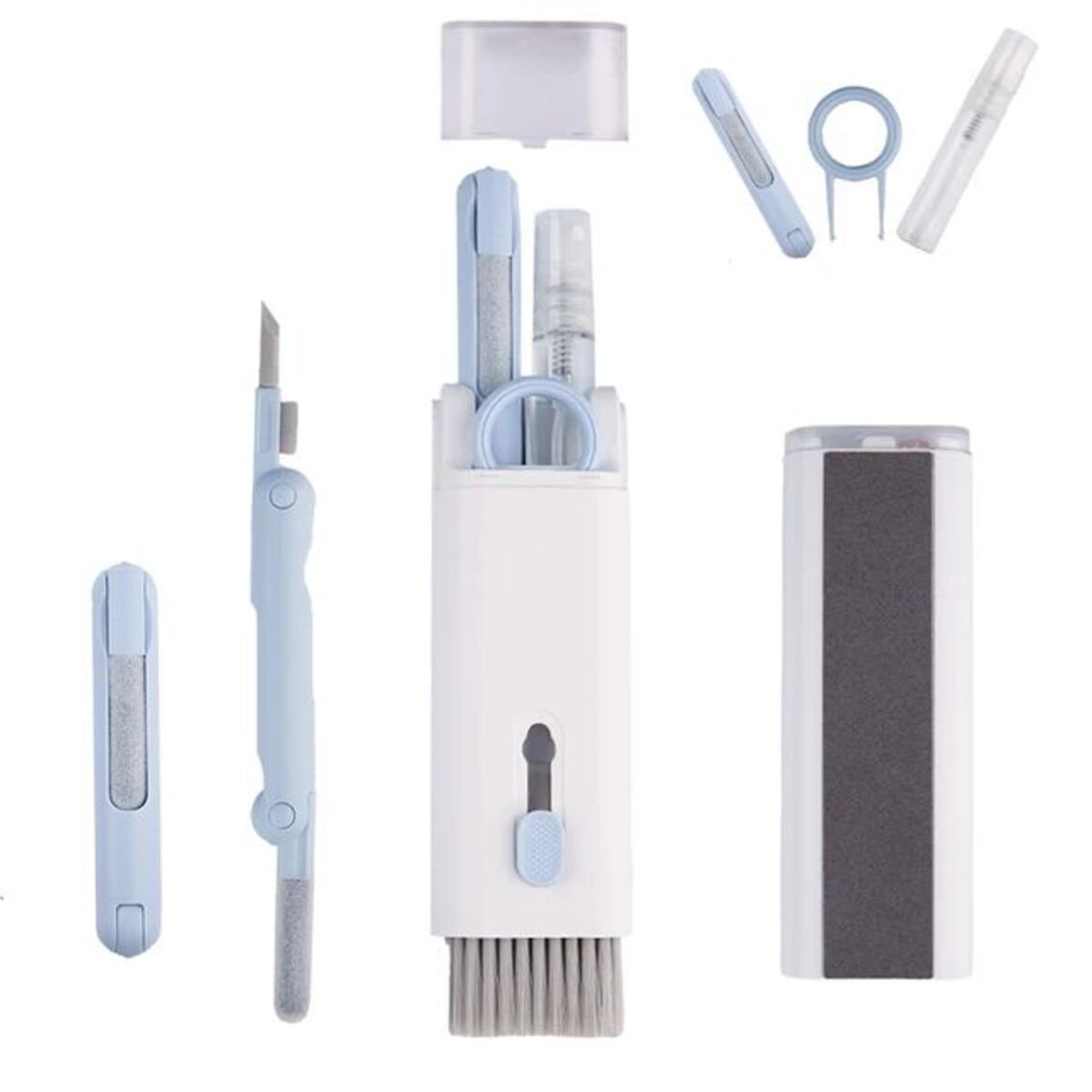 7 In 1 Computer Keyboard Cleaner Brush Kit Electronics dealsniper-net Blue