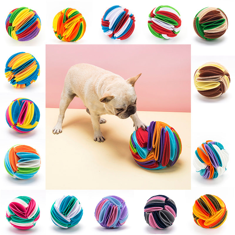 Foldable Dog Snuffle Ball Dog Training Toys Increase IQ Pets dealsniper-net