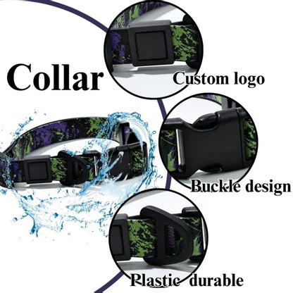 UV Printing Camouflage Embossed Pet Leash Set Is A Perfect Combination Pets dealsniper-net