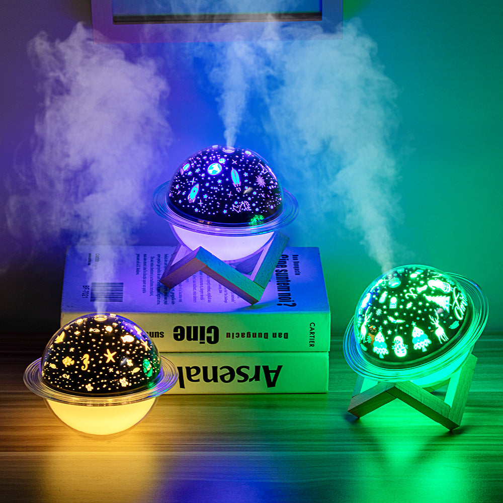 New Projection Lamp Humidifier Bedroom Desktop Humidifier House Gym From House
