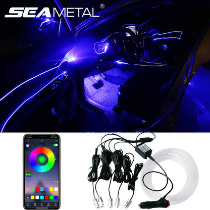 Car Fiber Optic Ambient Light Modified Car Interior