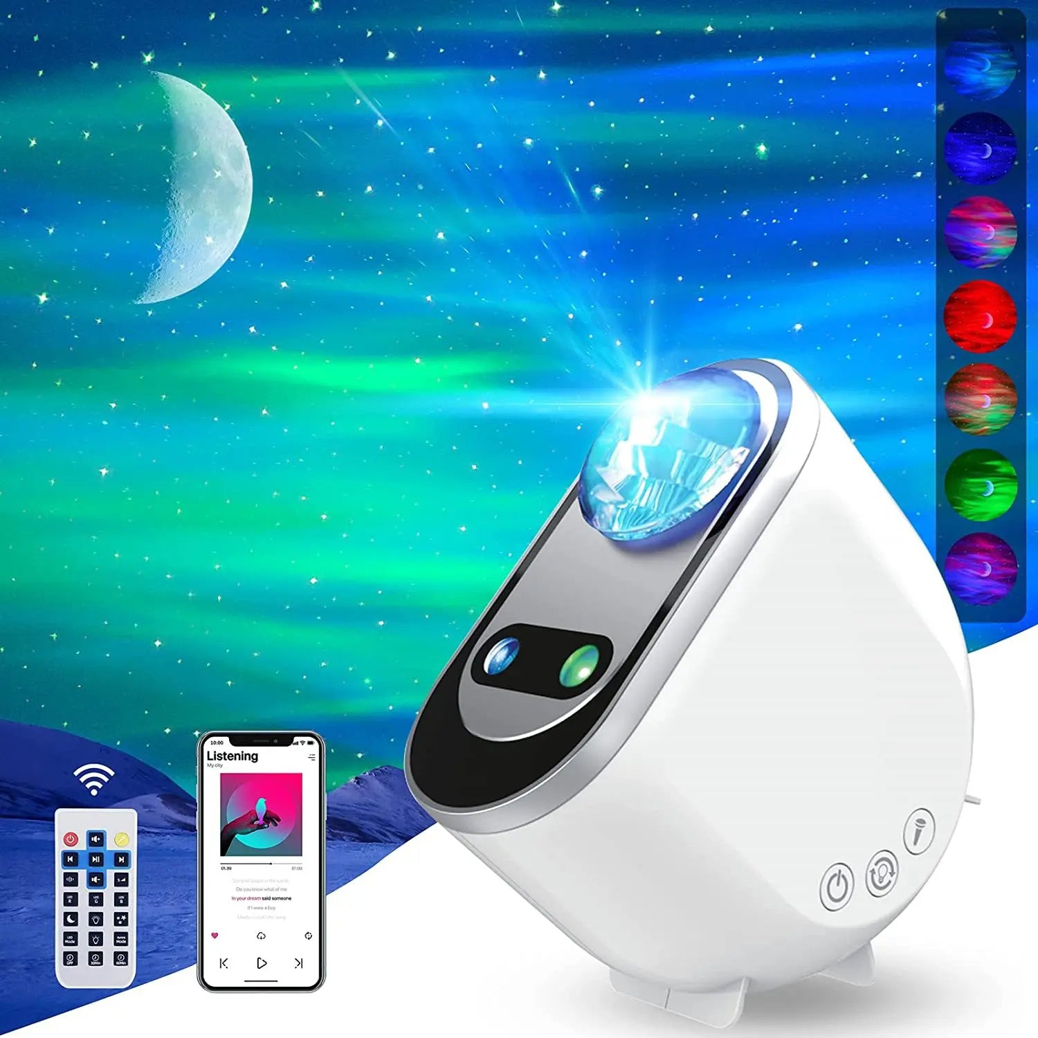 Aurora Borealis Starlight Projectors LED Galaxy Star Atmosphere Lamp Home Decor dealsniper-net