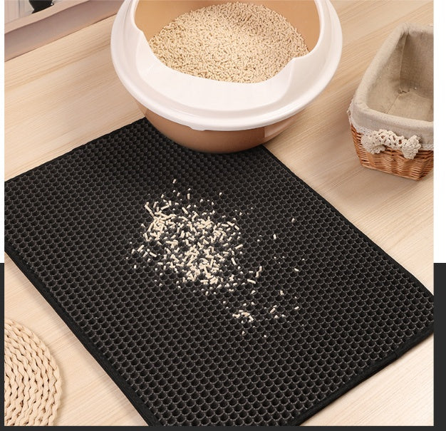 Pet Cat Litter Mat Pet Supplies EVA Double Cat Litter Mat Pets Gym From House