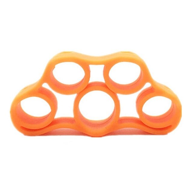 Silicone tubing fingers Finger trainer Pull ring finger mouse Sports DealSniper.net Orange