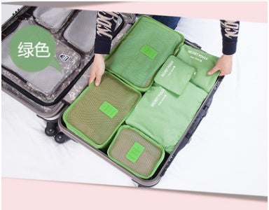 Durable Waterproof Nylon Packing Cube Travel Organizer Bag Women dealsniper-net Light green