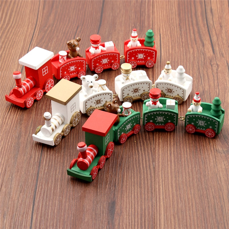 4pcs Mini Wood Train Toys Kids DealSniper.net