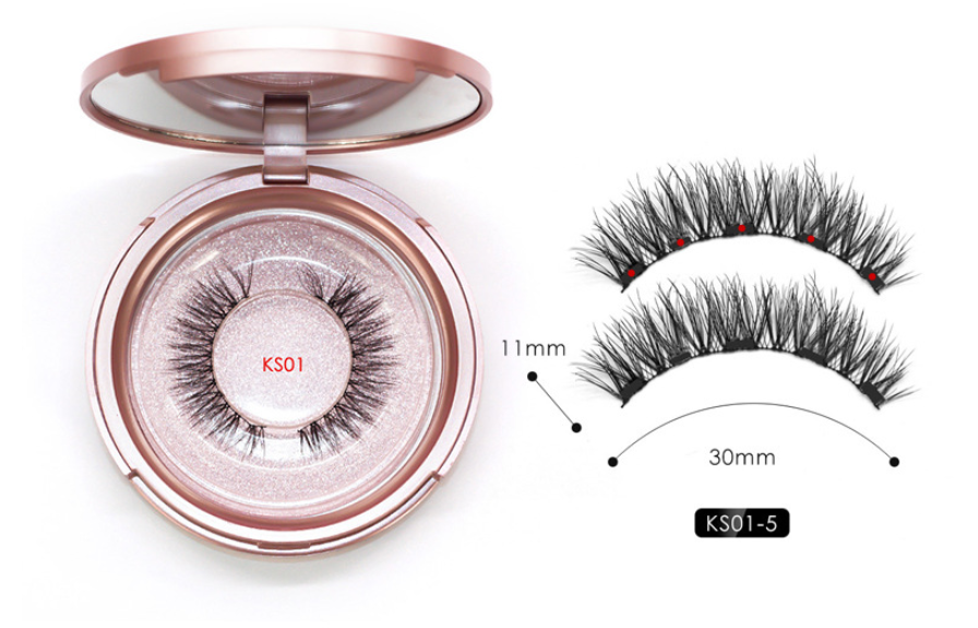 Natural Long Lasting Magnetic Liquid Eyeliner & Magnetic False Eyelashes Beauty DealSniper.net KS01.5 Single lashes
