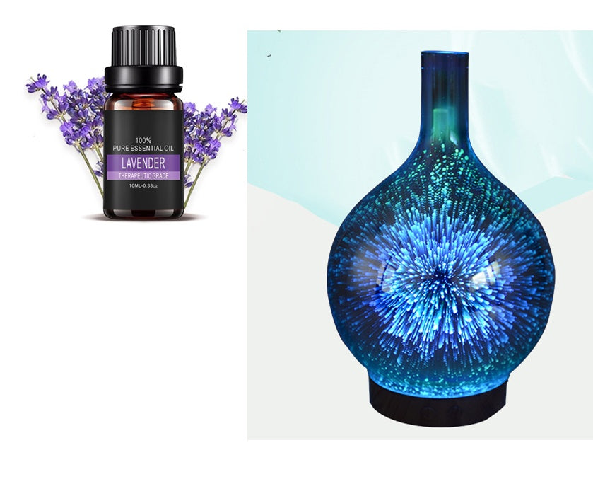3D Firework Glass Vase Shape Aroma Diffuser 7 Color Led Night House DealSniper.net