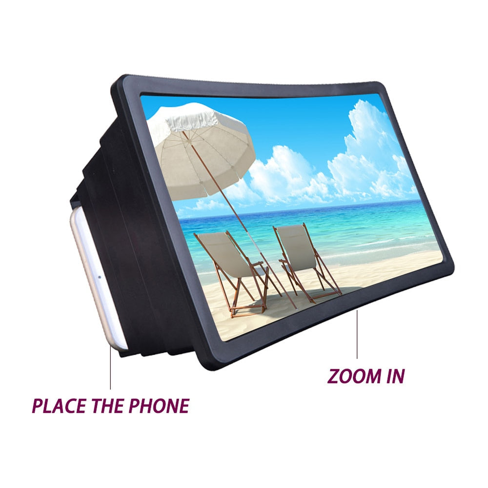 Mobile Phone Video Screen Magnifier Amplifier Phones DealSniper.net Black 2pcs