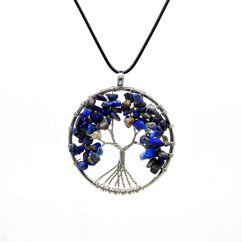 Kabala Life Tree necklace Jewelry dealsniper-net Blue Rope