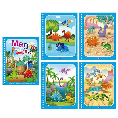 Children's Creative Magic Water Painting Book Kids dealsniper-net New Dinosaur World