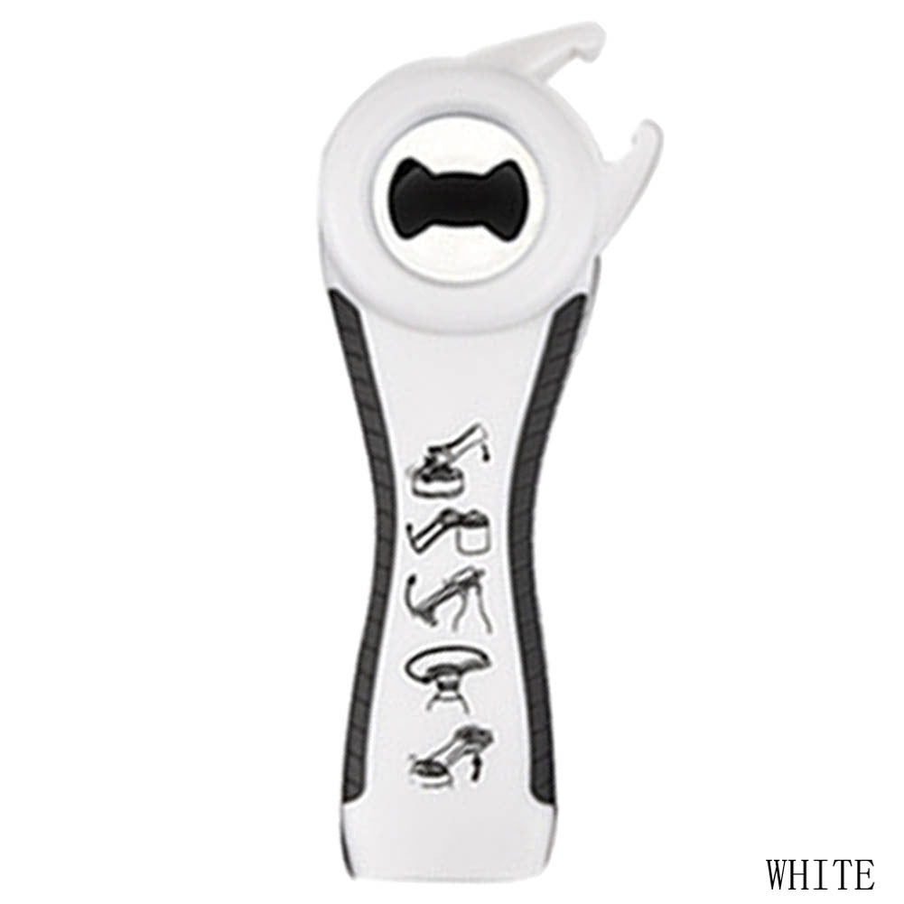 5 in 1 Creative Multifunction Stainless Steel Can Opener Beer Bottle Opener Kitchen DealSniper.net White