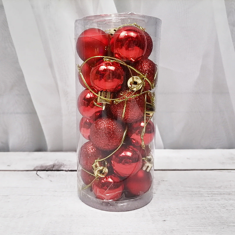 Christmas Decoration Shiny Matte Christmas Ball Holidays DealSniper.net Red