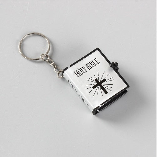 Mini HOLY Bible Keychain Religious Christian Jesus Keyring