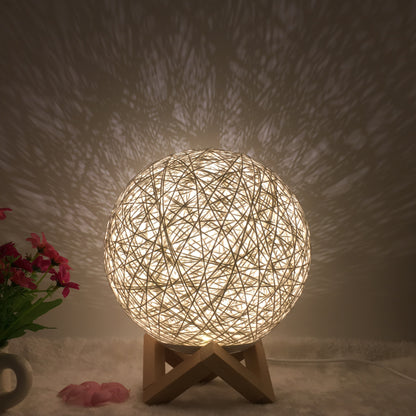 Creative Linen Table Lamp Novel and Unique LED Intelligent Home Decor Gym From House