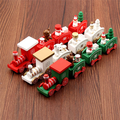 4pcs Mini Wood Train Toys Kids DealSniper.net