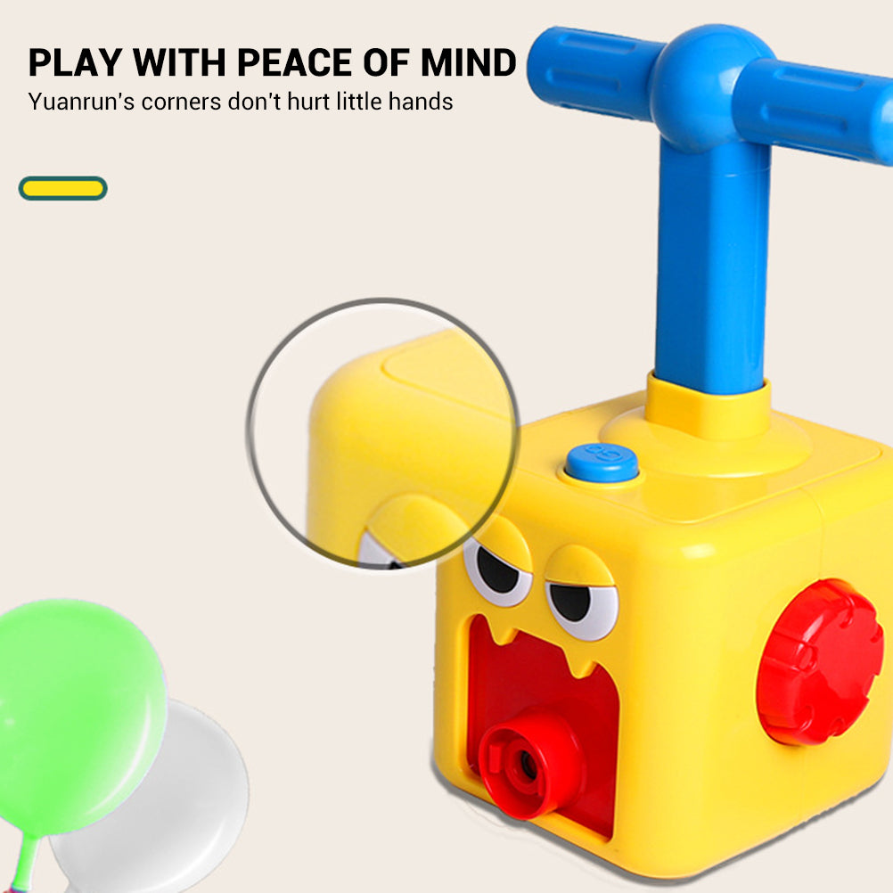 Children's air balloon powered car toy