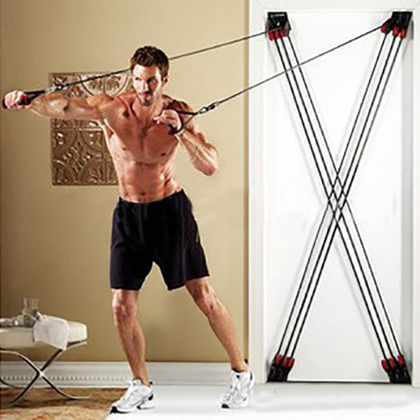 Home Fitness Unit Door Multi-function Door tensioner Sports DealSniper.net Black