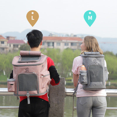 Transparent Portable Cat Backpack Pet Bag Pets Gym From House