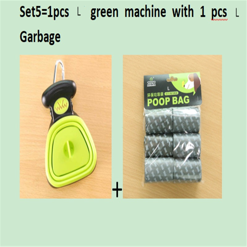 Dog Pet Travel Foldable Pooper Scooper With 1 Roll