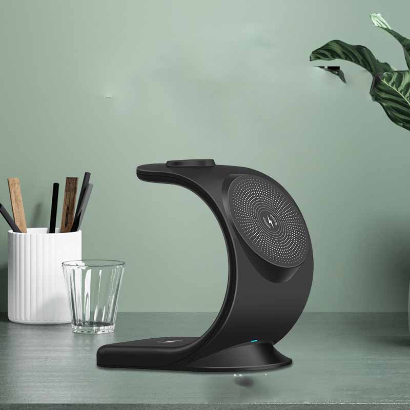 Vertical Three-in-one Magnetic Wireless Charger Gadgets Gym From House