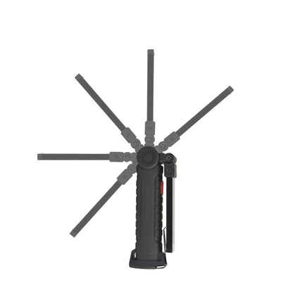 COB LED Tactical Flashlight USB Rechargeable Torch Work Light Outdoor DealSniper.net