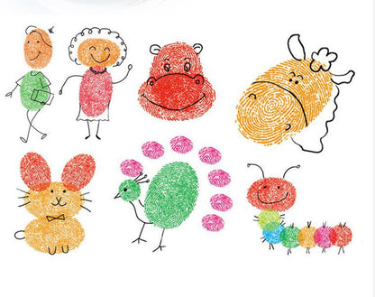 New Hot Selling Kindergarten Finger Print Mud Non-toxic Washable Pigment Kids DealSniper.net